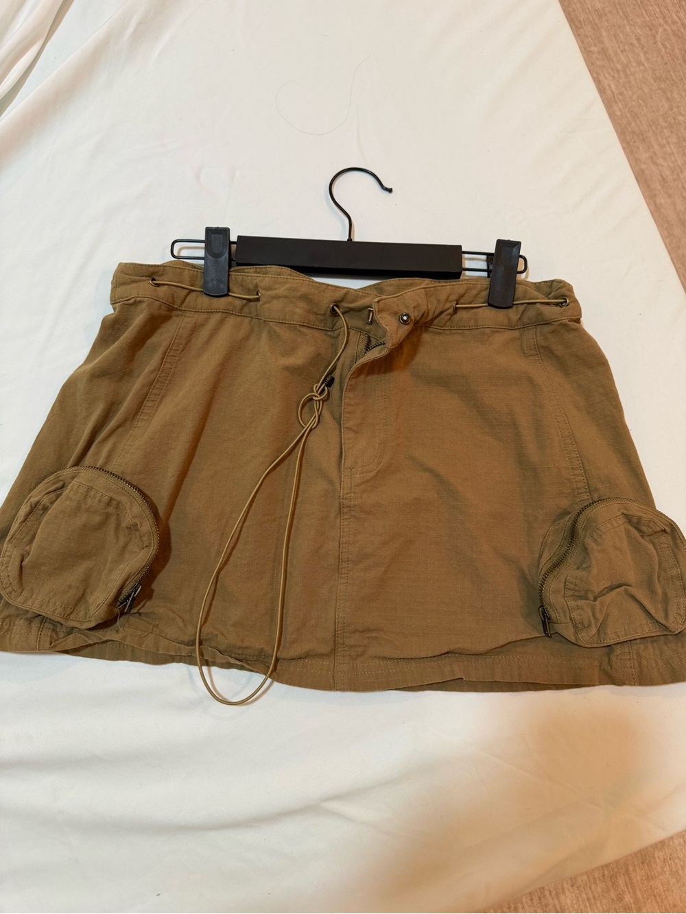 Princess Polly Olive Cargo Mini Skirt with Drawstring